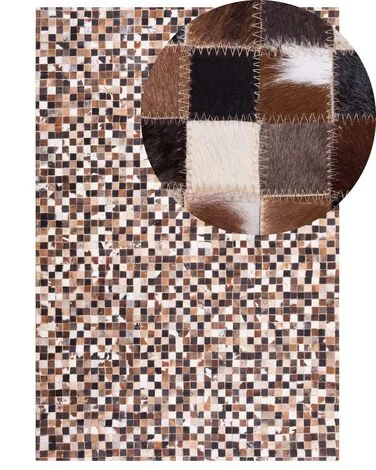 Teppe KONYA Brun 160 x 230 cm Ekte skinn v:1288651 Teppe KONYA Brun 160 x 230 cm Ekte skinn v:1288651