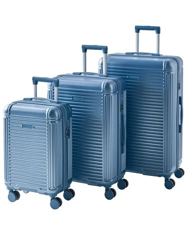 Sett med 3 hardcase-kofferter MYNTIS Blå v:7219441