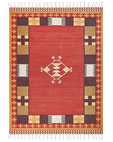 Teppe PARAKAR Flerfarget 160 x 230 cm Kelim Bomull v:3327633
