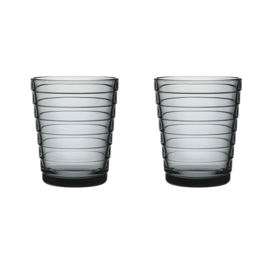 Aino Aalto Drikkeglass 22 cl 2-pk, Grå v:8683614