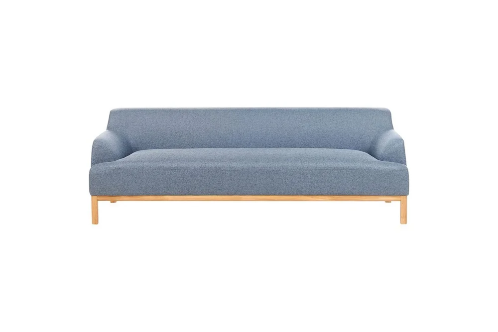 3-sitssoffa Beliani Sosjo Beige, ljust trä blue||Light colored wood v:8527189 3-sitssoffa Beliani Sosjo Beige, ljust trä blue||Light colored wood v:8527189