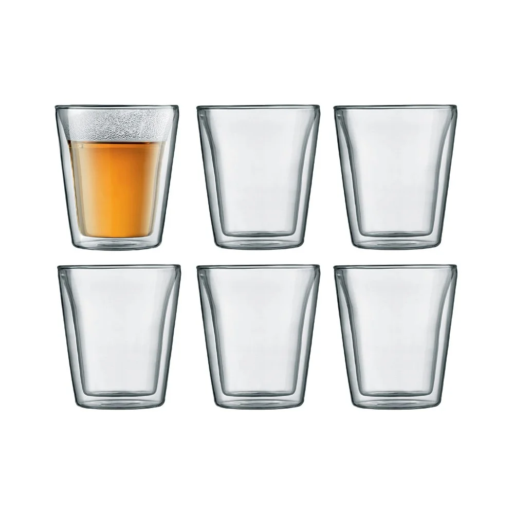 BODUM CANTEEN Dobbeltvegget Glass 20 cl, 6-pk v:9839001