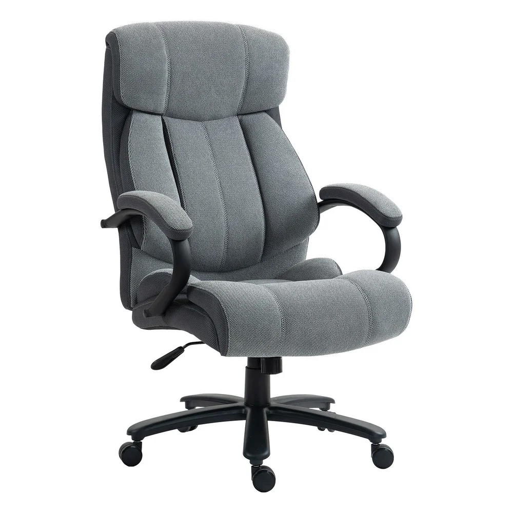 Kontorstol HOME4YOU Malone XXL Grå v:8066777
