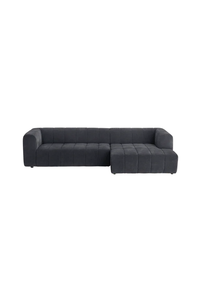 Sofa Corvetta 4-seter med sjeselong – Blå m v:8795880