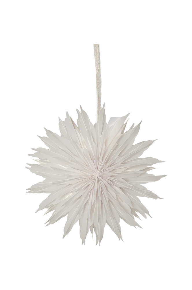 Papirstjerne Dis 40 cm – Hvit – Belysning | m v:4894641 Papirstjerne Dis 40 cm – Hvit – Belysning | m v:4894641