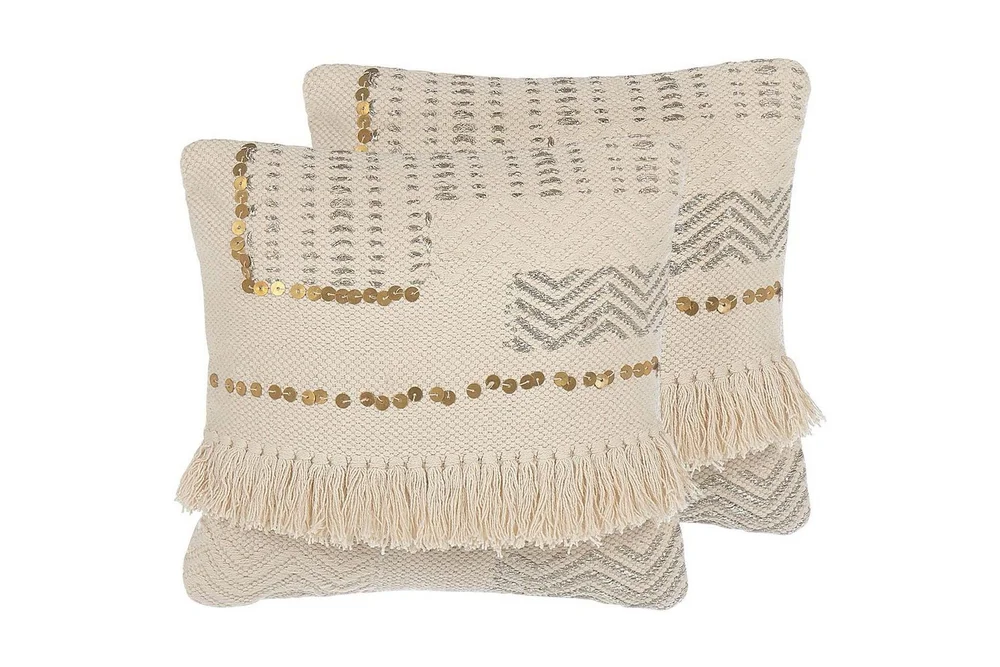 Prydnadskuddar Beige v:2922182
