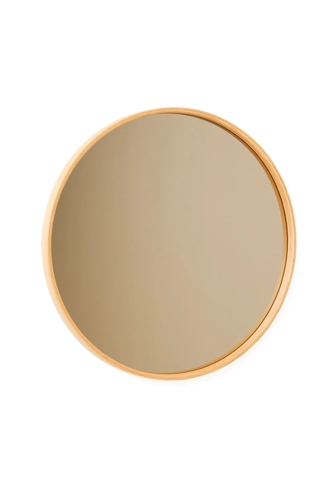 Dekorativt speil Wallxpert Circle (90 x 90 x 4 cm) Eik v:3845706 Dekorativt speil Wallxpert Circle (90 x 90 x 4 cm) Eik v:3845706