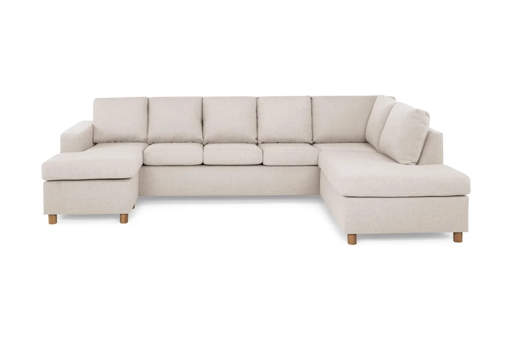 Crazy 5-seters Høyrevendt U-formet X-Large Sofa med Divan og Sjeselong i Stoff v:1170263 Crazy 5-seters Høyrevendt U-formet X-Large Sofa med Divan og Sjeselong i Stoff v:1170263