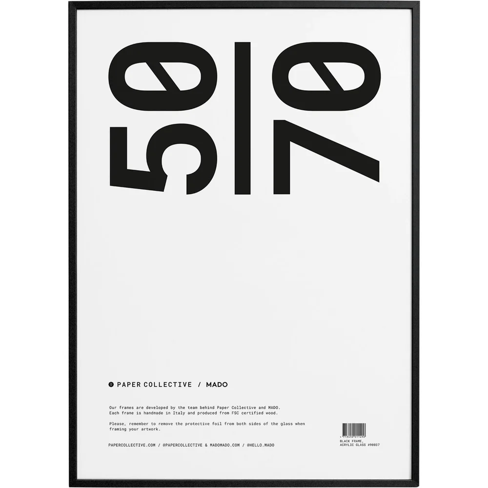 Ramme Svart / Akryl-glass, 50×70 cm v:3011356