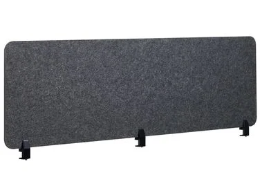 Skillevegg for skrivebord SPLIT 180 x 50 cm Mørkegrå v:6331679