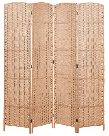 Romdeler med 4 paneler LAPPAGO 163 cm 170 cm Naturlig v:7960967 Romdeler med 4 paneler LAPPAGO 163 cm 170 cm Naturlig v:7960967