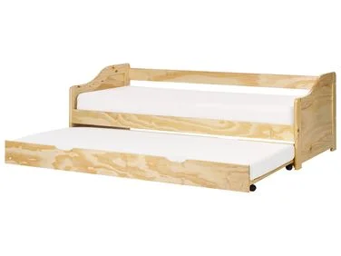 Uttrekksseng Furutre LUNERAY 90 x 200 cm Lysebrun v:9451071 Uttrekksseng Furutre LUNERAY 90 x 200 cm Lysebrun v:9451071