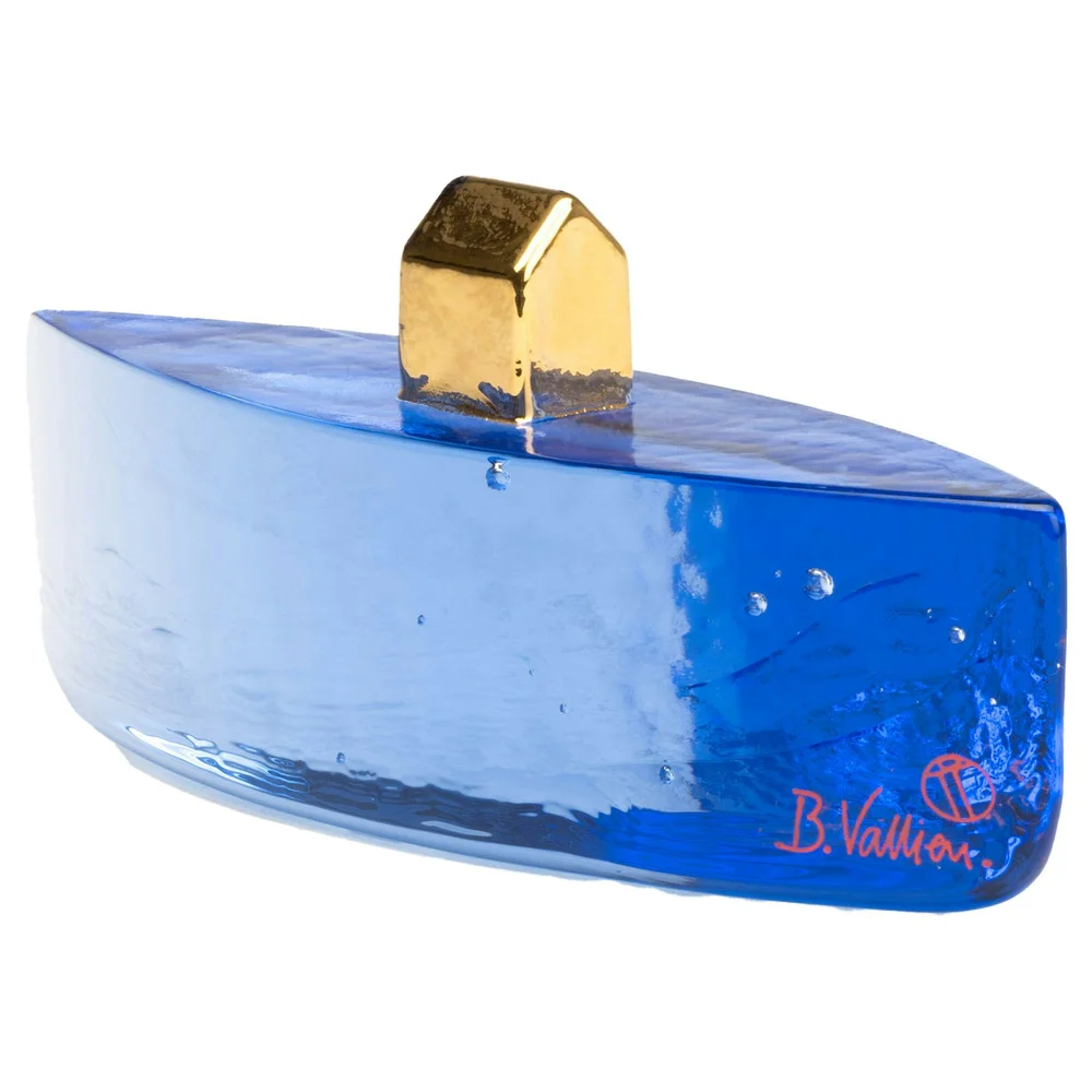 Fortress Vessel Kunstglass, Blå/Gull BV AC-23 v:4189441