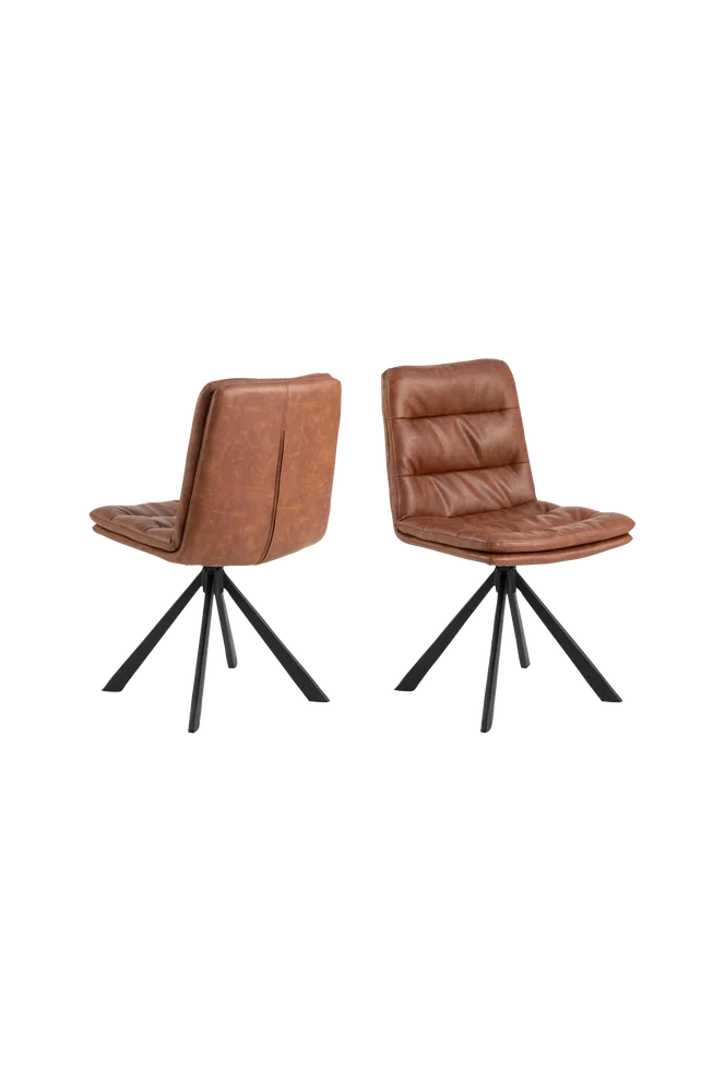 Dean spisestuestol 2-pakning – Brun m v:4537920 Dean spisestuestol 2-pakning – Brun m v:4537920