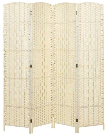 Romdeler med 4 paneler LAPPAGO 163 cm 170 cm Lys beige v:9751580