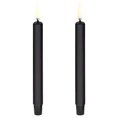 LED Mini Kronelys Plain Black, 1,3 x 13,8 cm v:8306158