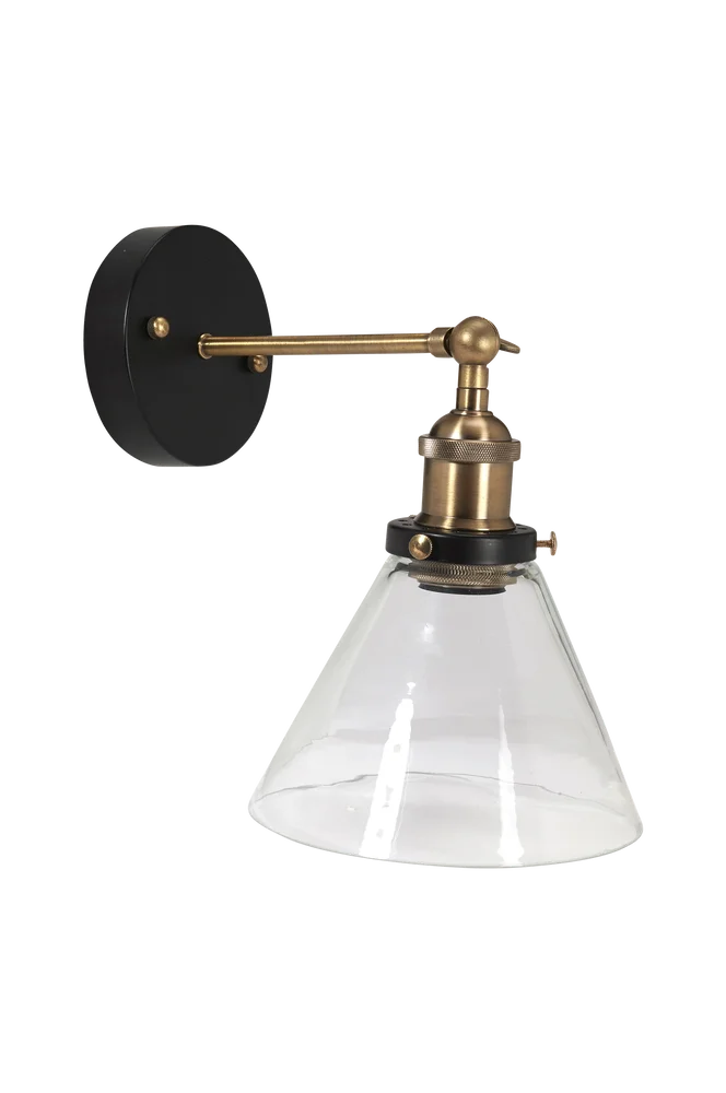Vegglampe Lambda 18 cm - Transparent - Belysning | m v:6518461