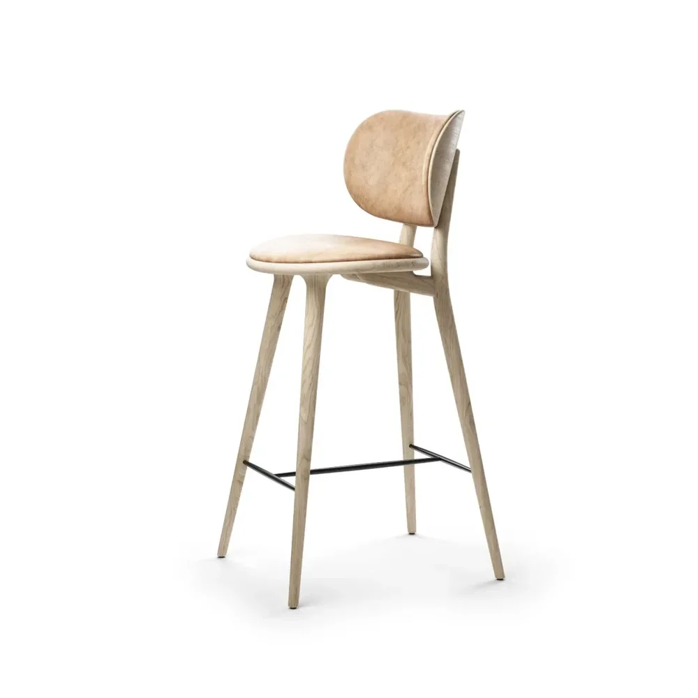 Mater High Stool Backrest barstol lav v:2729101 Mater High Stool Backrest barstol lav v:2729101