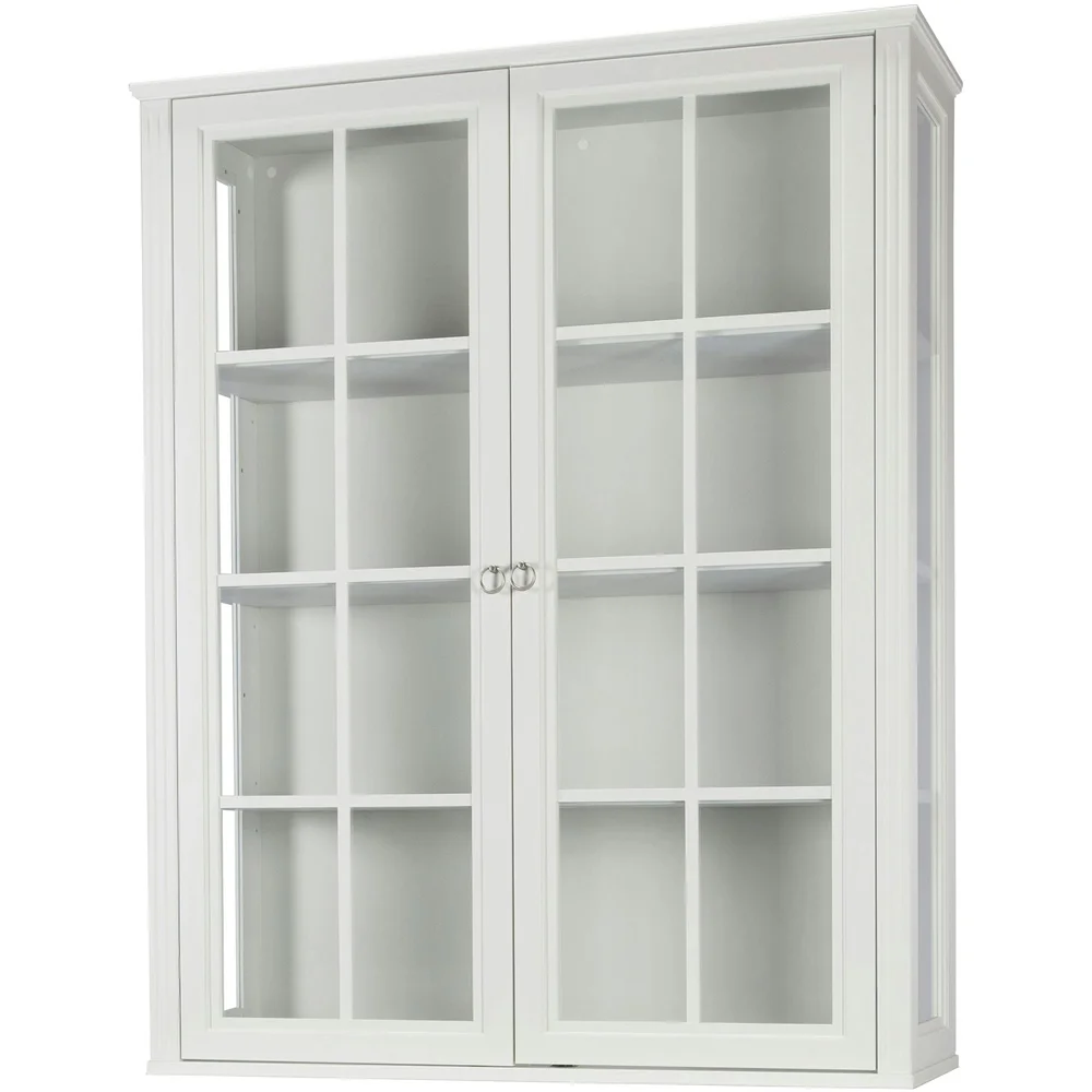 Stockholm 2.0 Vitrine Overskap 99x34x124, Whitewash v:1113844