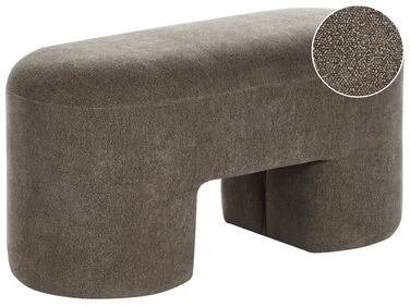 Polstret benk DECORAH Bouclé Brun v:7294039