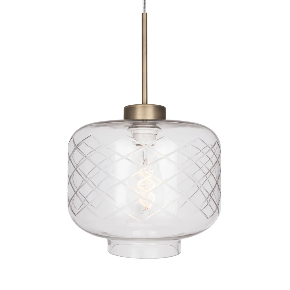 Ritz taklampe slipet glass v:7004052