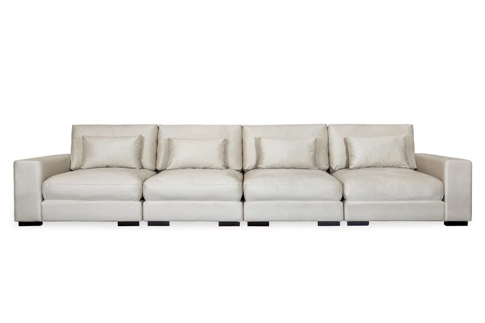Dubai 4-seters sofa fløyel ekstra dyp v:2747586