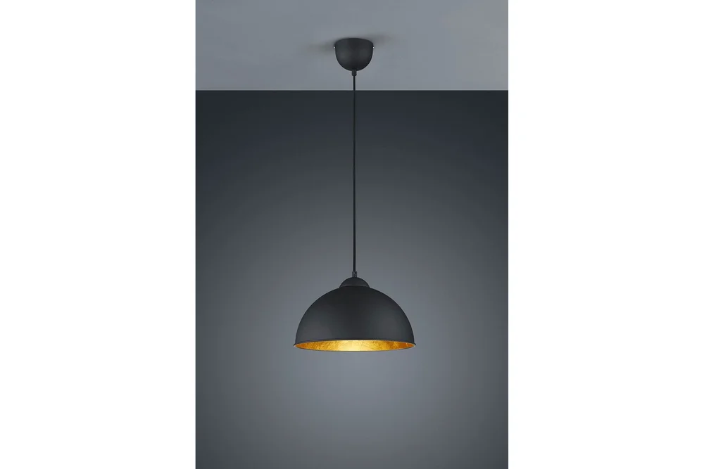 Jimmy Pendellampe 31 cm 1xE27 svart / gull v:3934245