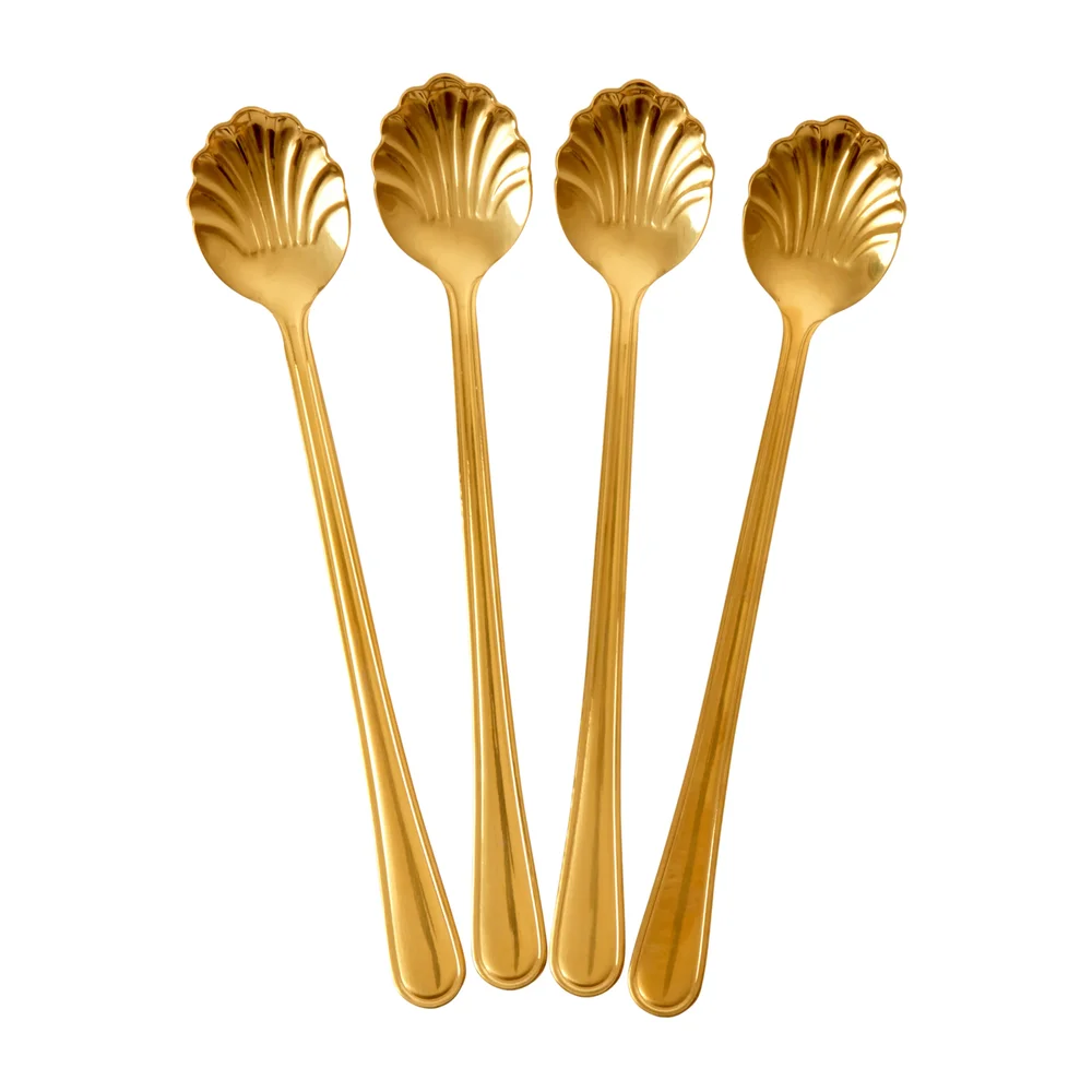 Rice Seashell latteskje 19 cm 4-pakning v:7716661 Rice Seashell latteskje 19 cm 4-pakning v:7716661