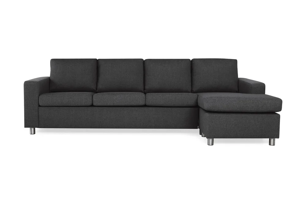 Crazy 4-seters Vendbar L-formet Sjeselongsofa i Stoff v:2868509