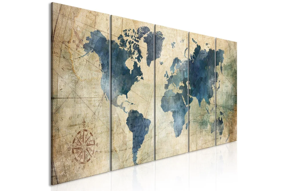 Bilde Retro Map 5 Parts Narrow 225x90 v:8052246
