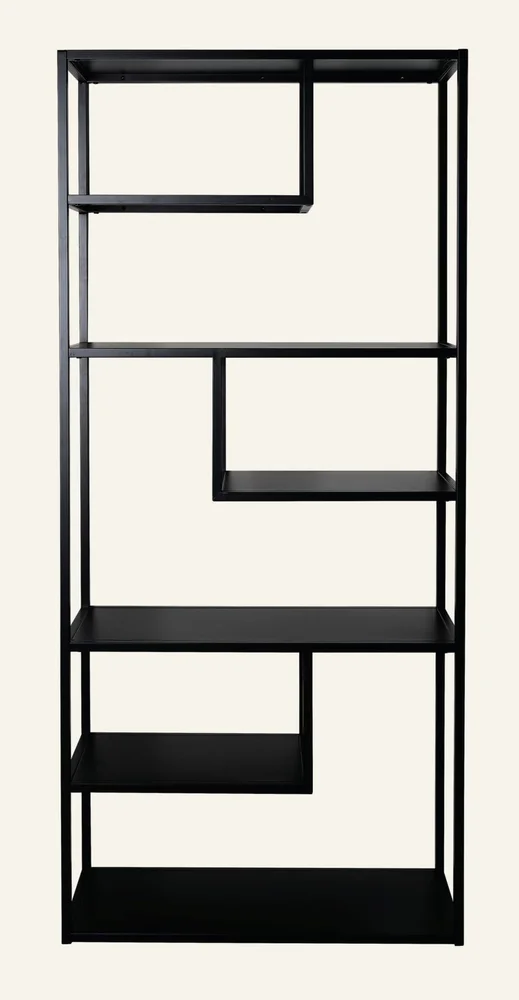 Hylle svart – 85x35x188 cm v:7254618