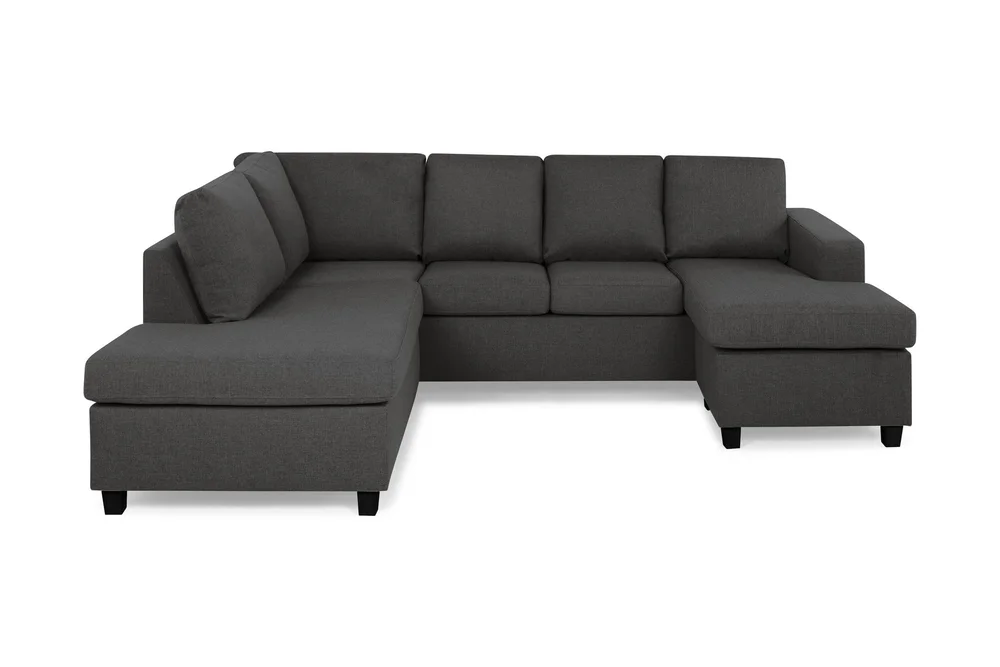 Crazy 4-seters Venstrevendt U-formet Small Sofa med Divan og Sjeselong i Stoff v:2651159 Crazy 4-seters Venstrevendt U-formet Small Sofa med Divan og Sjeselong i Stoff v:2651159