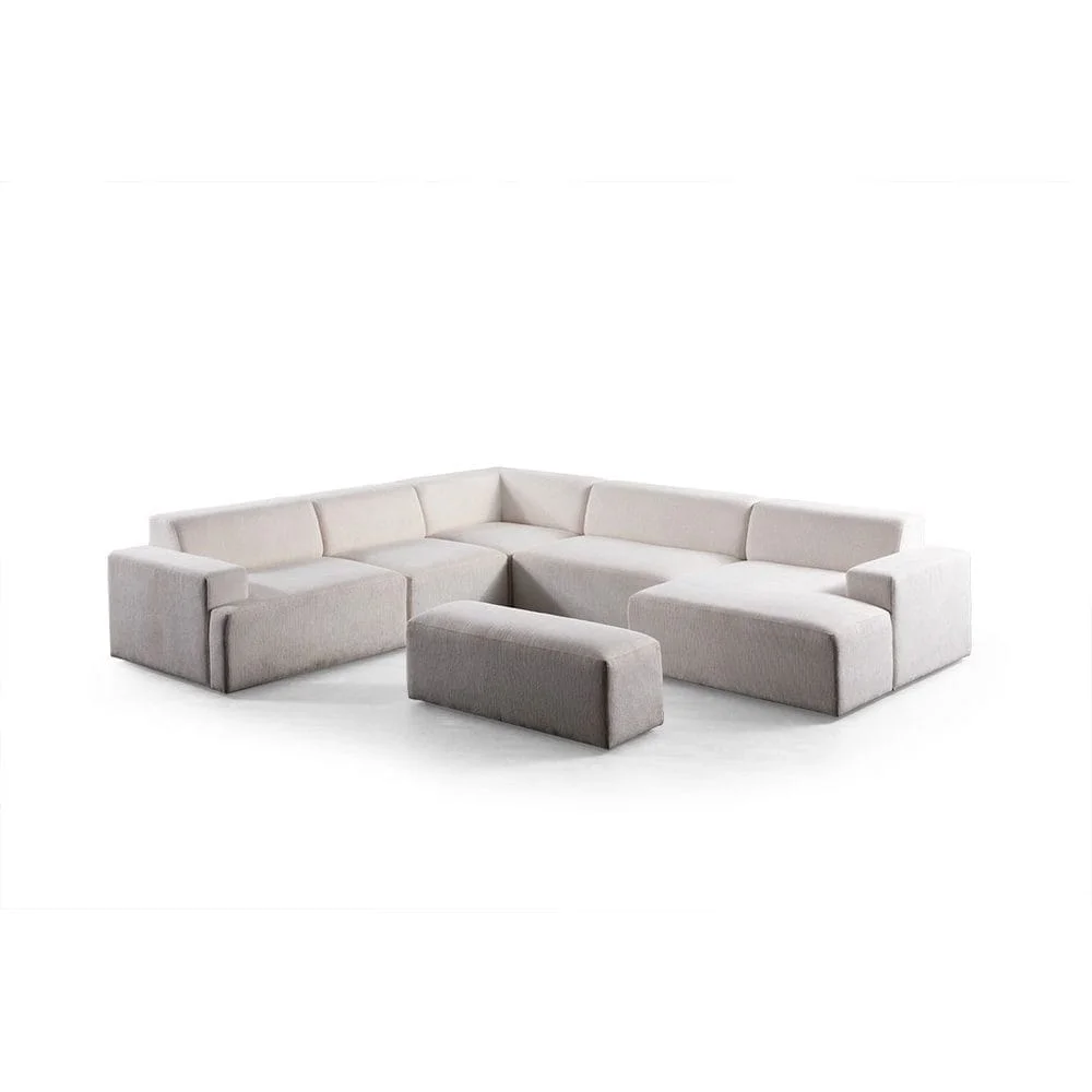 Branorin 6-seters Hjørnesofa med Sjeselong v:4325105