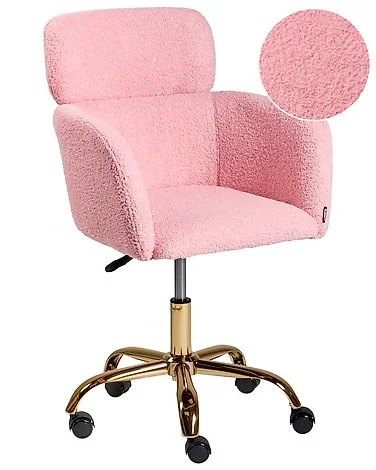 Kontorstol ALENA Bouclé Rosa v:4409284 Kontorstol ALENA Bouclé Rosa v:4409284