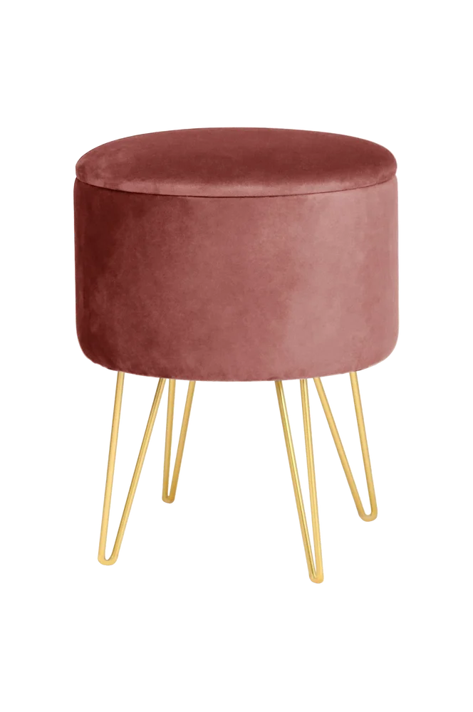 Lili Pouffe-puff med oppbevaringsplass – Gull m v:7102048