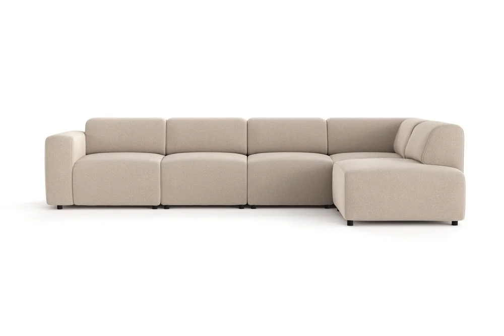 Torvasen 5-seters sofa med divan høyre i stoff v:3529442