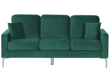 Sofa 3-seter GAVLE Fløyel Smaragdgrønn v:4625985