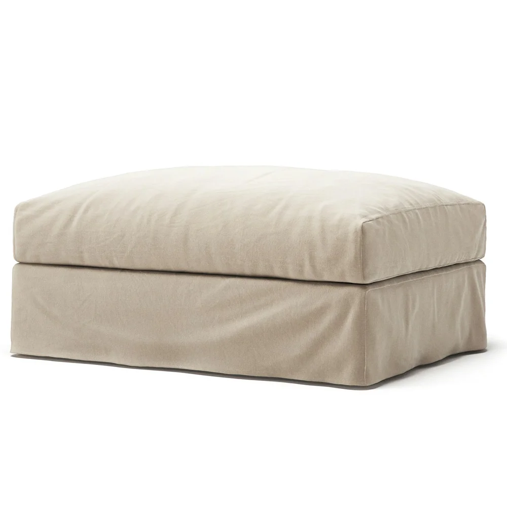 Stopning Til Le Grand Air Fotskammel Bomull, Beige v:9765636