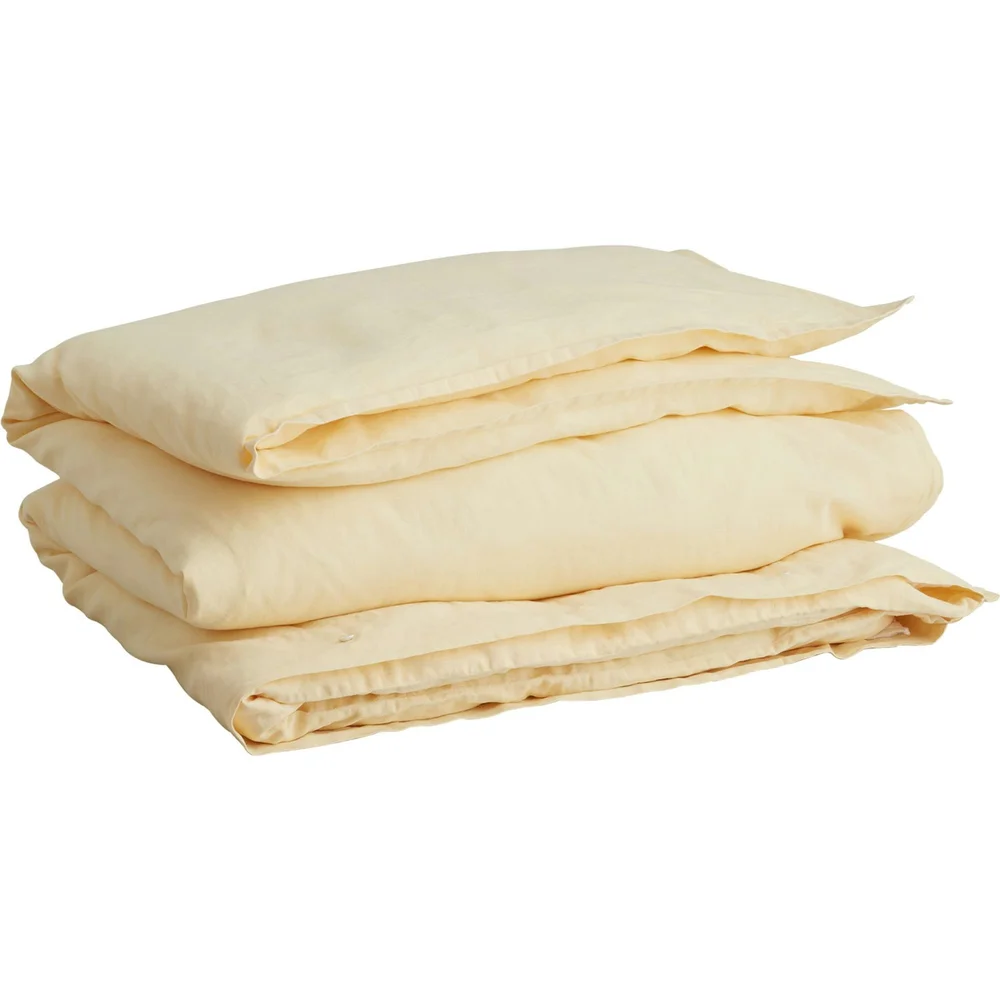 Cotton Linen Dynetrekk 150×210 cm, Butter Yellow v:1652562 Cotton Linen Dynetrekk 150×210 cm, Butter Yellow v:1652562