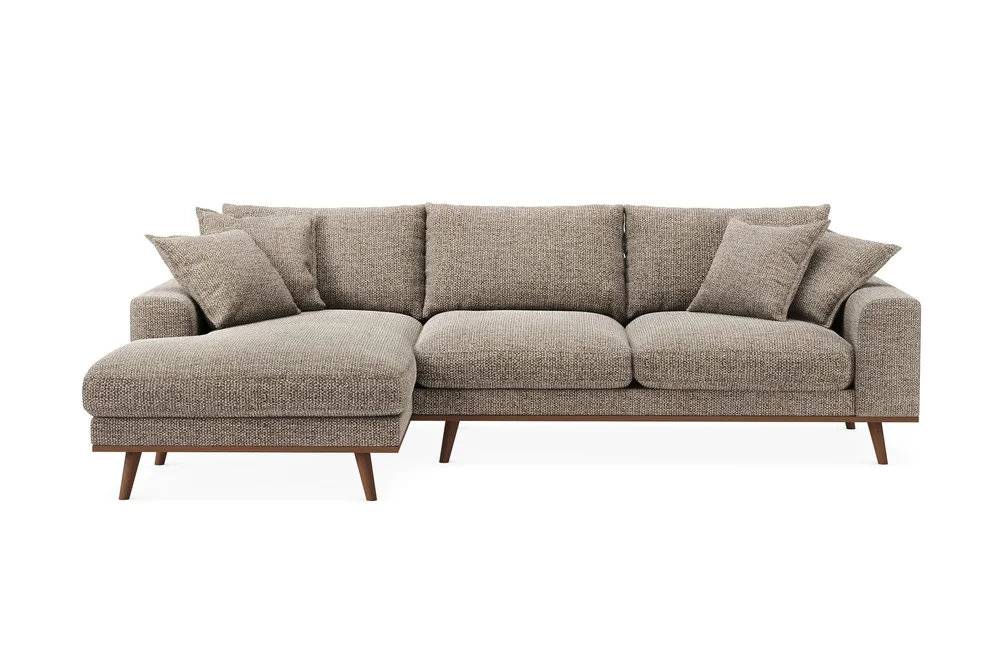 Copenhagen Premium 4-personers Venstrevendt L-formet Dyb Divansofa i Chenille v:9141453