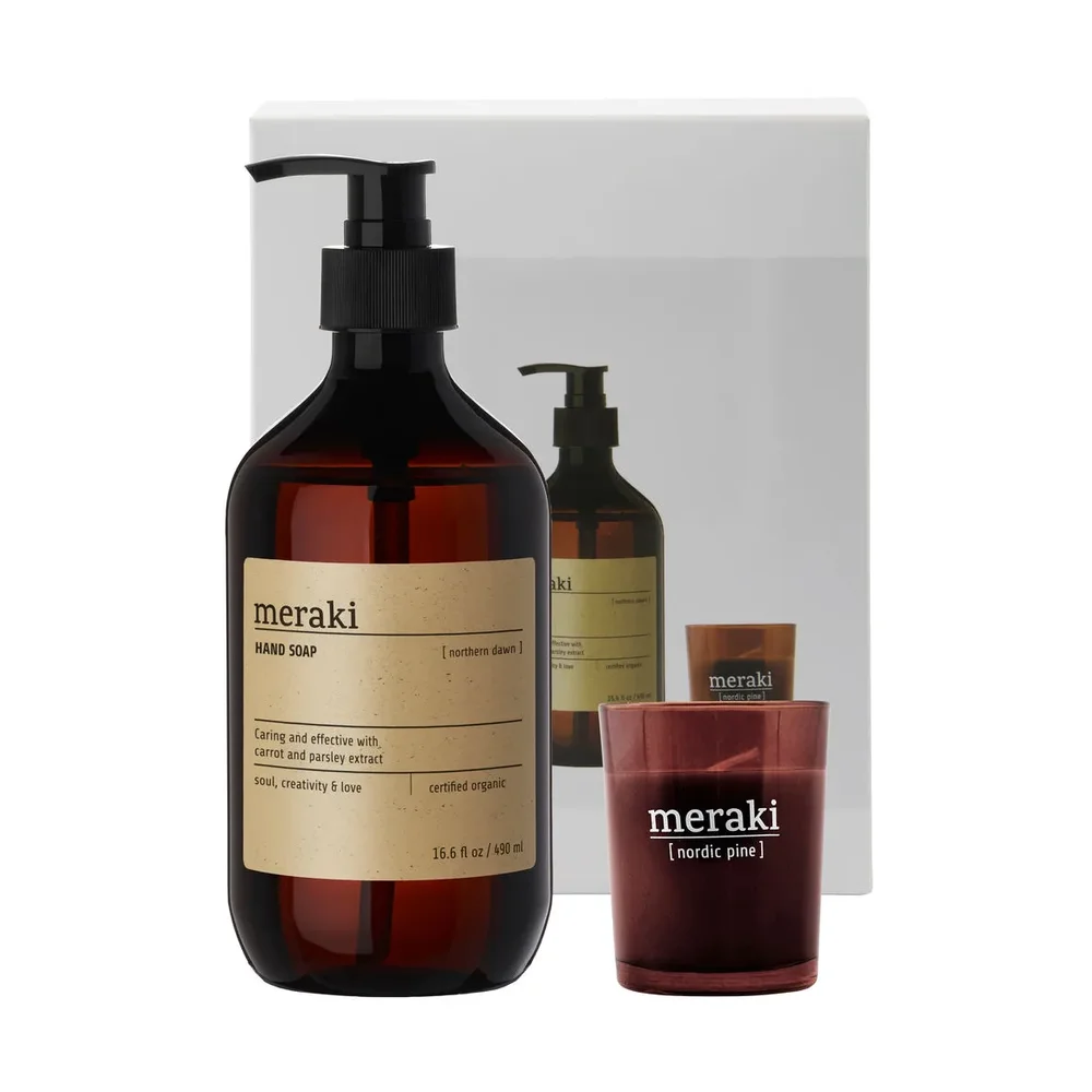 Meraki gavesett håndsåpe og duftlys v:3747741