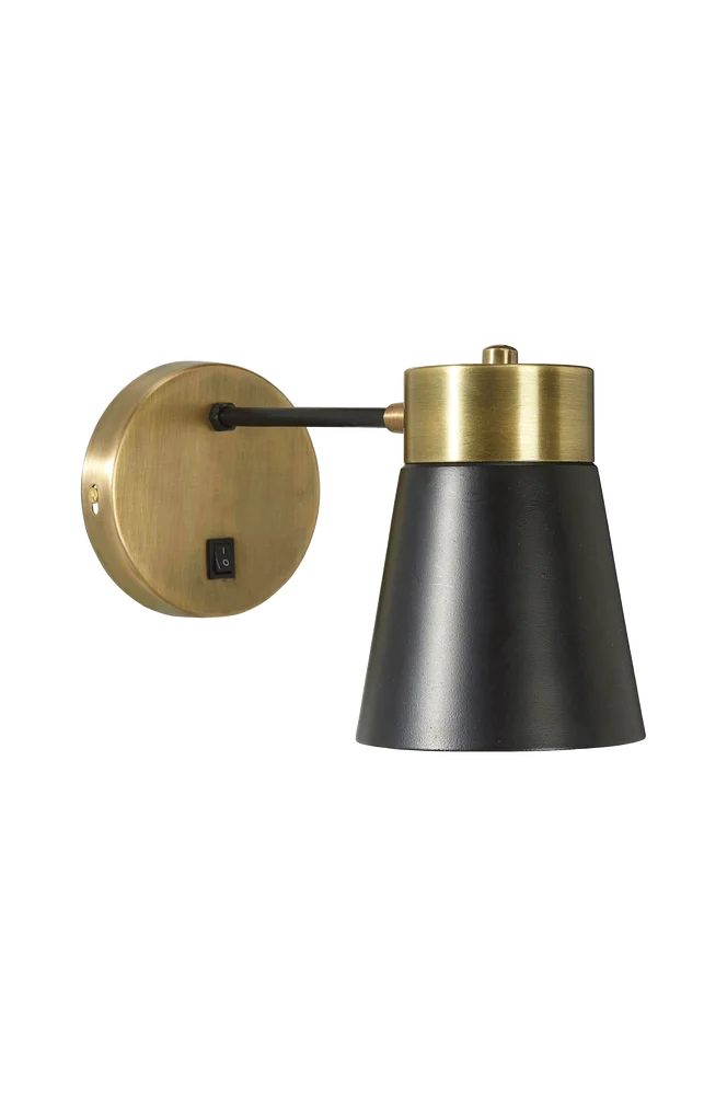 Vegglampe Luna 13 cm - Svart - Belysning | m v:1280006