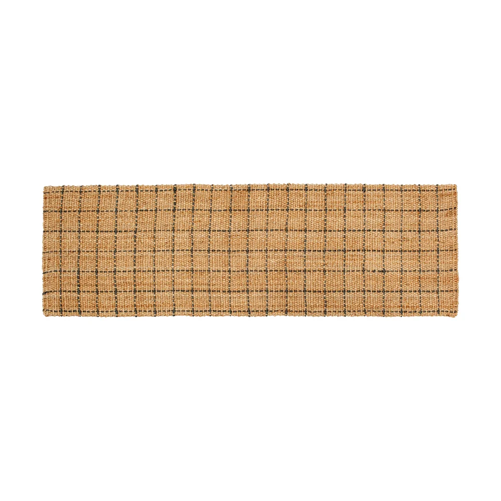Freja juteteppe rutete 80 x 250 cm v:7356279 Freja juteteppe rutete 80 x 250 cm v:7356279