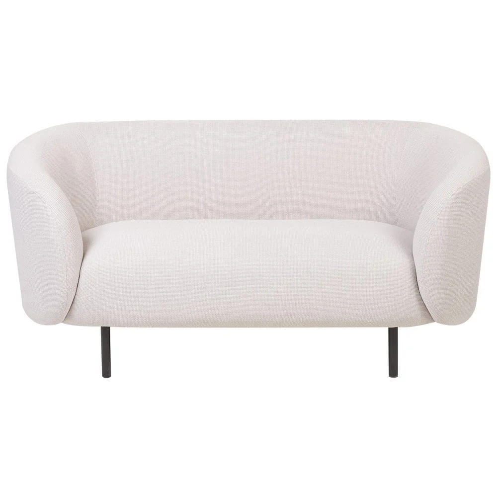 Svängd soffa Svart, Beige v:4109621