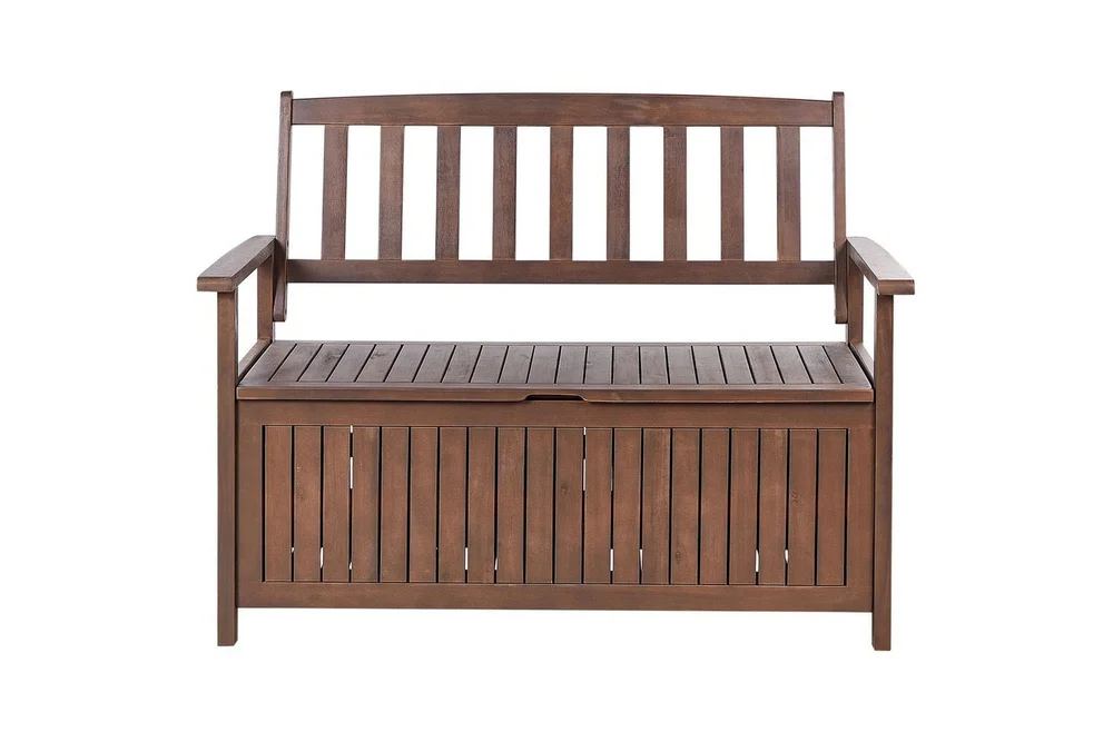 Trädgårdsbänk Beliani Sovana Mörkt trä Dark wood v:5526707