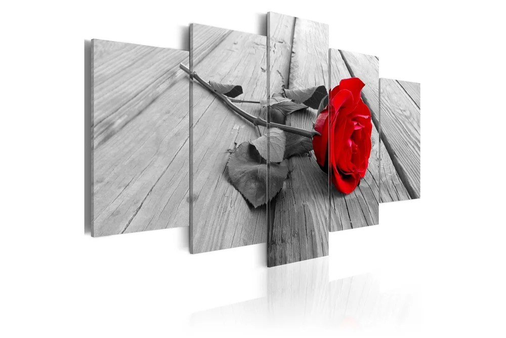 Bilde Rose On Wood 100x50 v:2348362