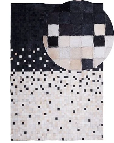 Teppe ERFELEK Svart 140 x 200 cm Ekte skinn v:9273368 Teppe ERFELEK Svart 140 x 200 cm Ekte skinn v:9273368