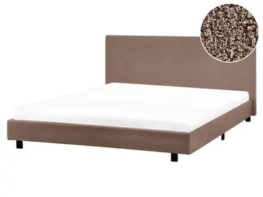 Vannseng Bouclé ALBI 160 x 200 cm Brun v:9472290