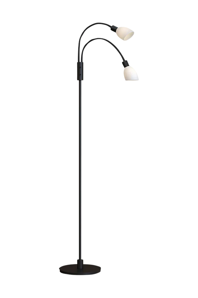Gulvlampe Cut dobbel – Svart – Belysning | m v:1053134 Gulvlampe Cut dobbel – Svart – Belysning | m v:1053134