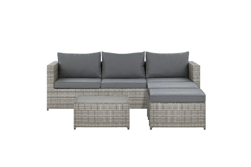 Loungegrupp Beliani Sabbia Grey v:6265912